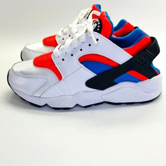 Nike Air Huarache Women's Running Shoes SIze 7 Red, Blue, White DV2220-100 - Picture 3 of 13